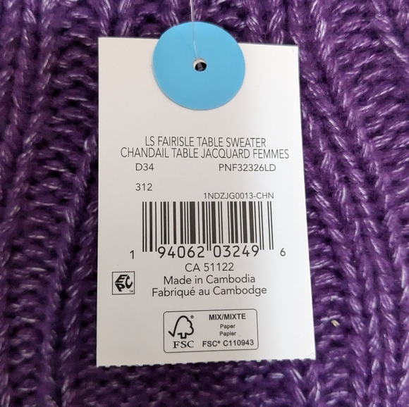 Penmans: Women's Purple knit long sleeves Sweater size XL - Picture 4 of 6